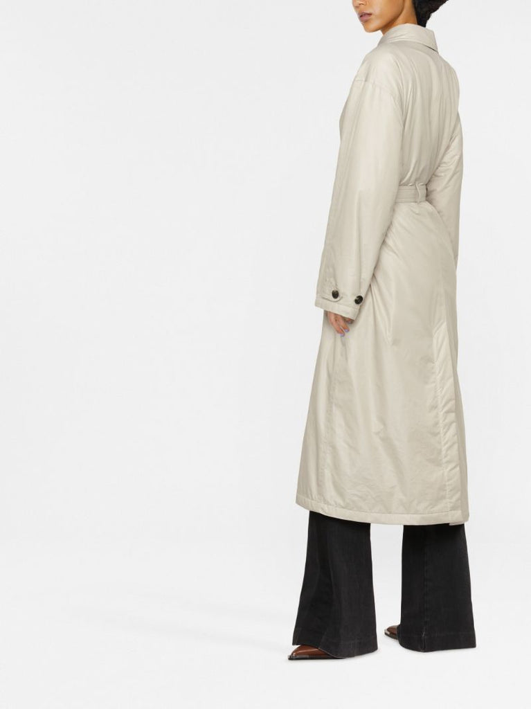 Neutral Crisley Belted Trench Coat