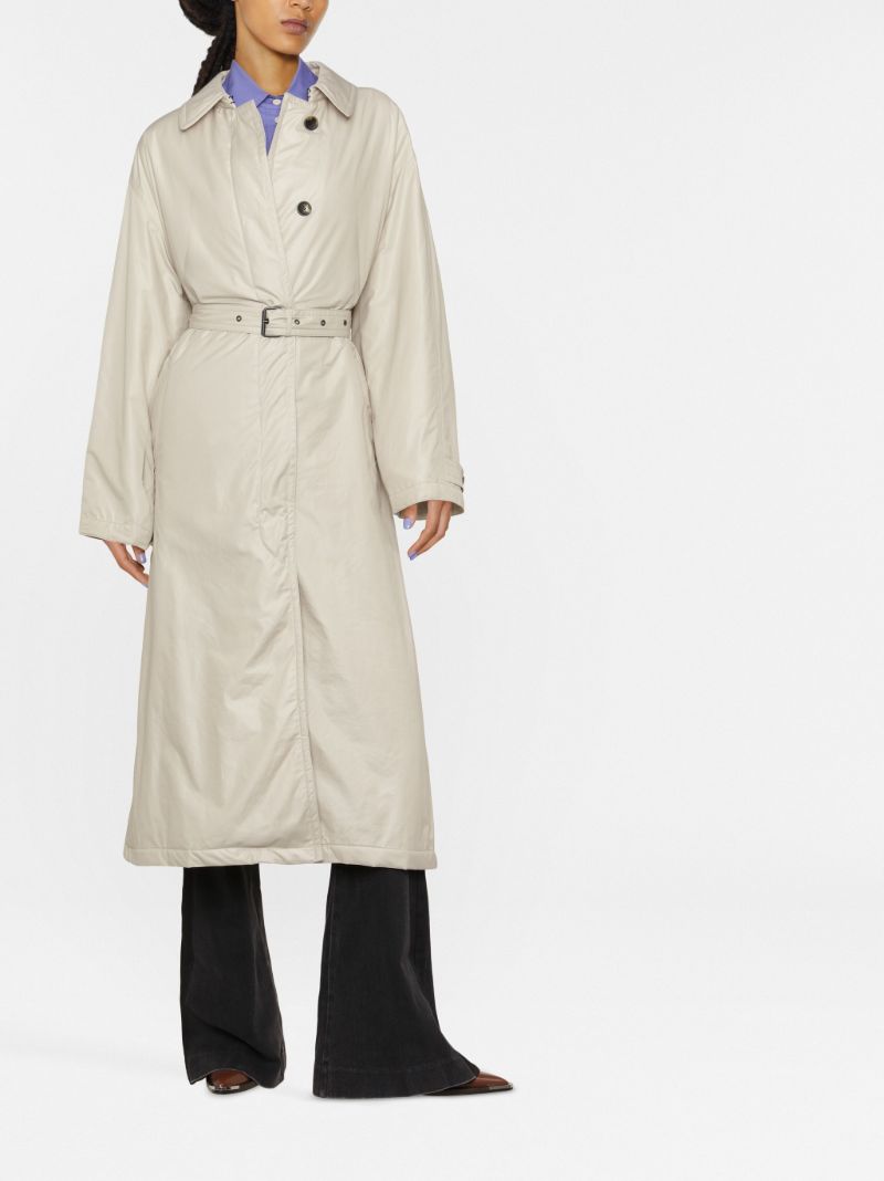 Neutral Crisley Belted Trench Coat