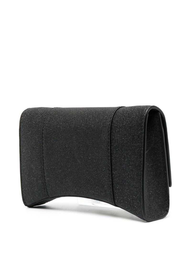Black Hourglass Xs Chain Wallet