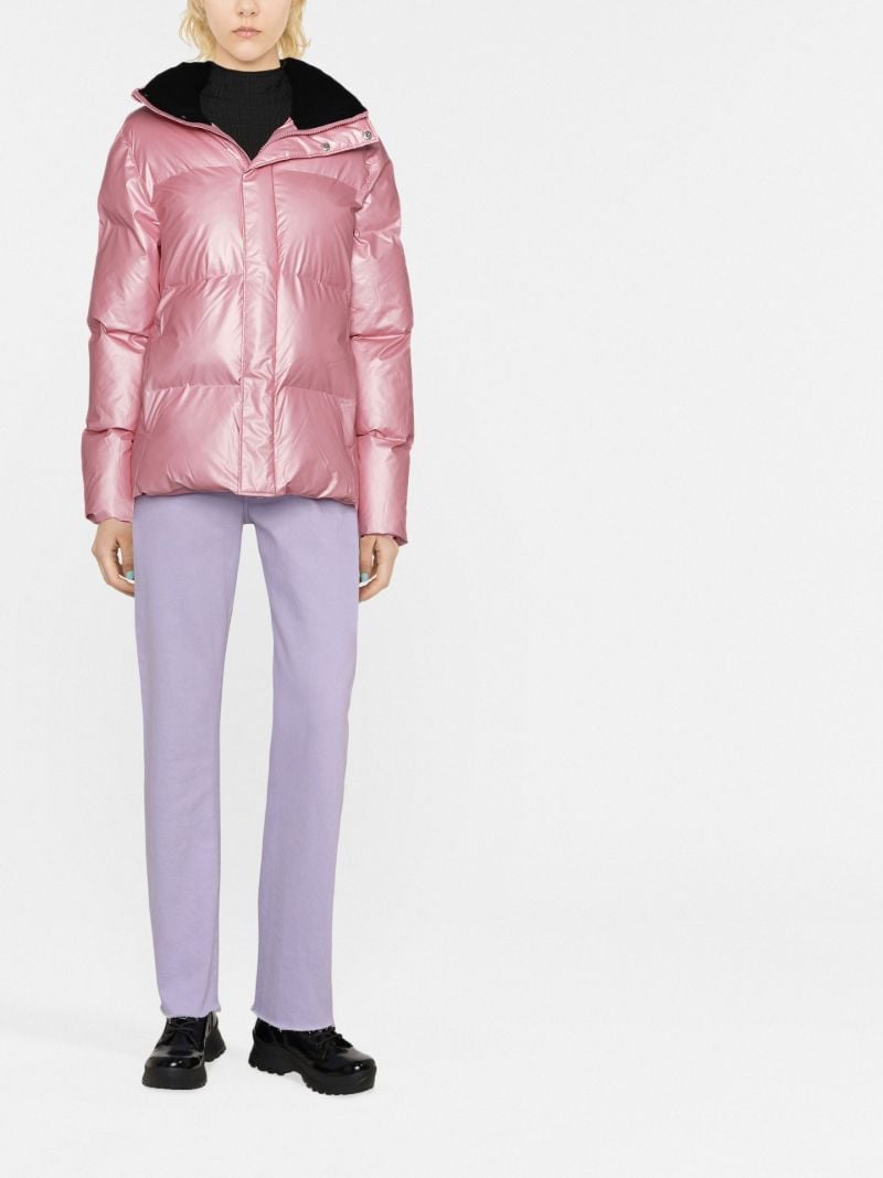 Pink Boxy Puffer Jacket