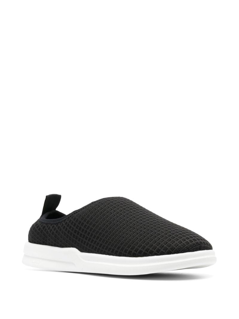 Black Gehry Waffle Slippers