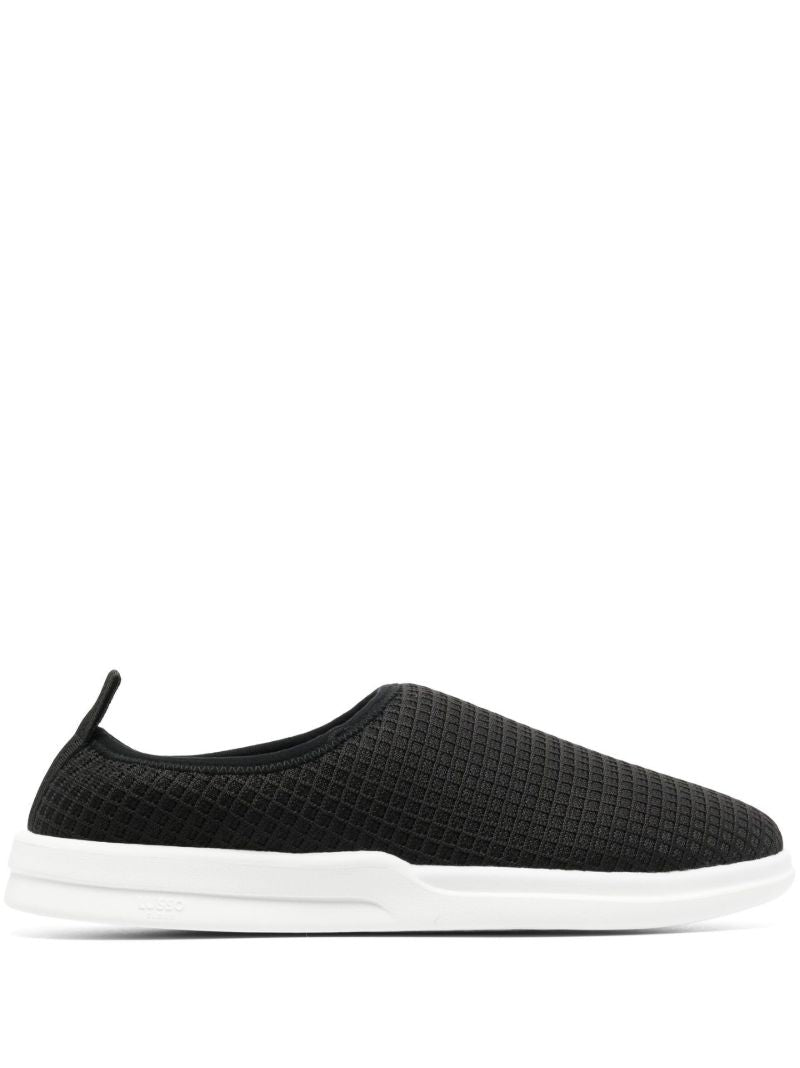 Black Gehry Waffle Slippers