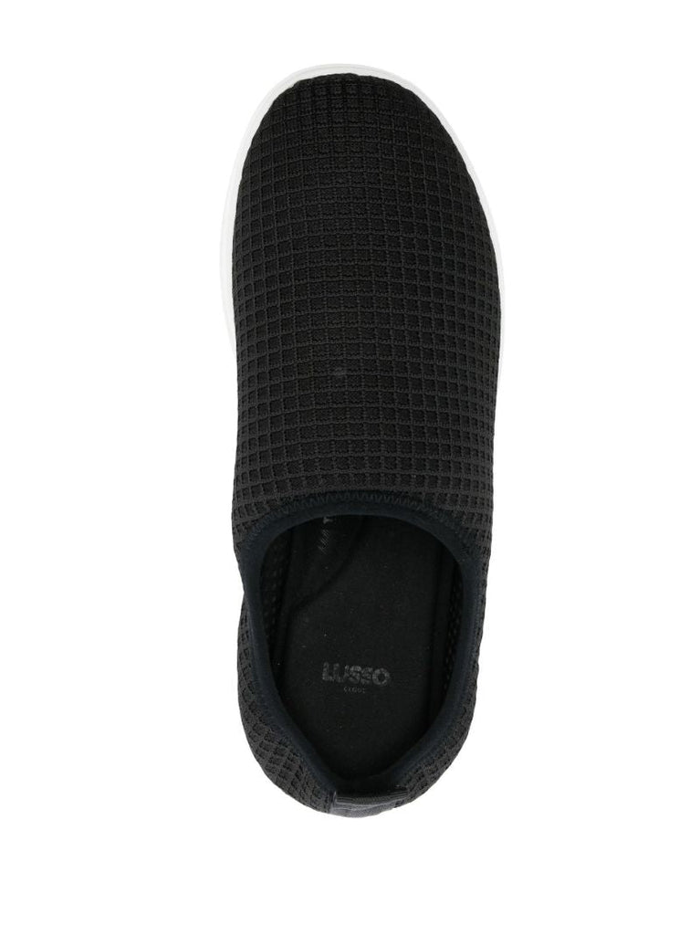 Black Gehry Waffle Slippers
