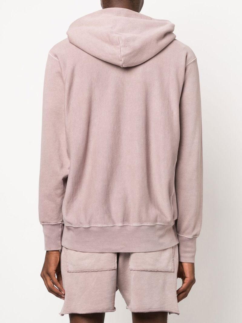 Pink Heavyweight Cotton Fleece Hoodie