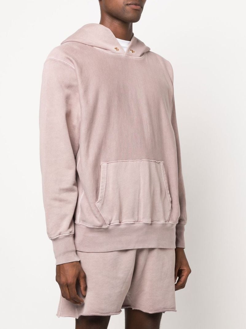 Pink Heavyweight Cotton Fleece Hoodie