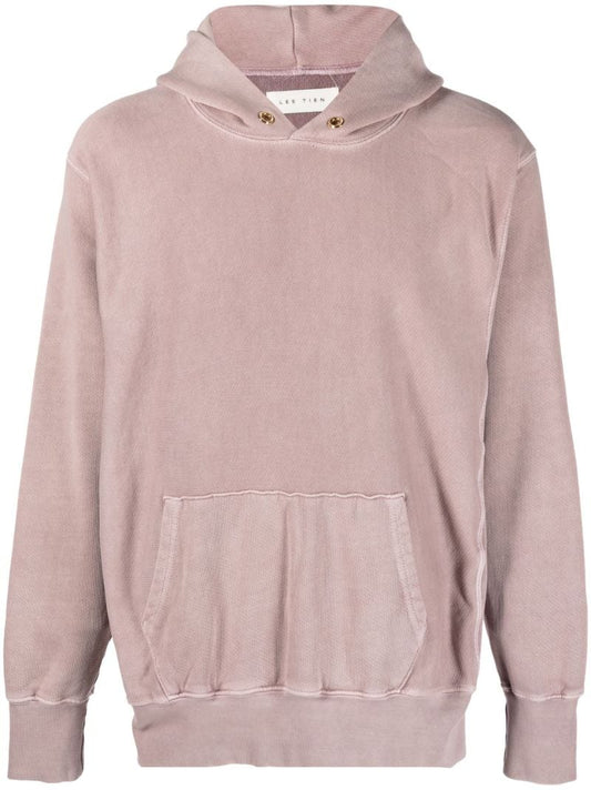 Pink Heavyweight Cotton Fleece Hoodie