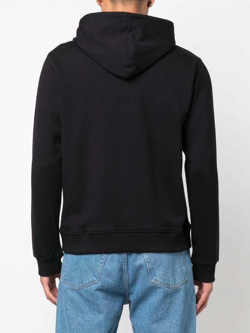Black Tiger Head Embroidered Sweatshirt