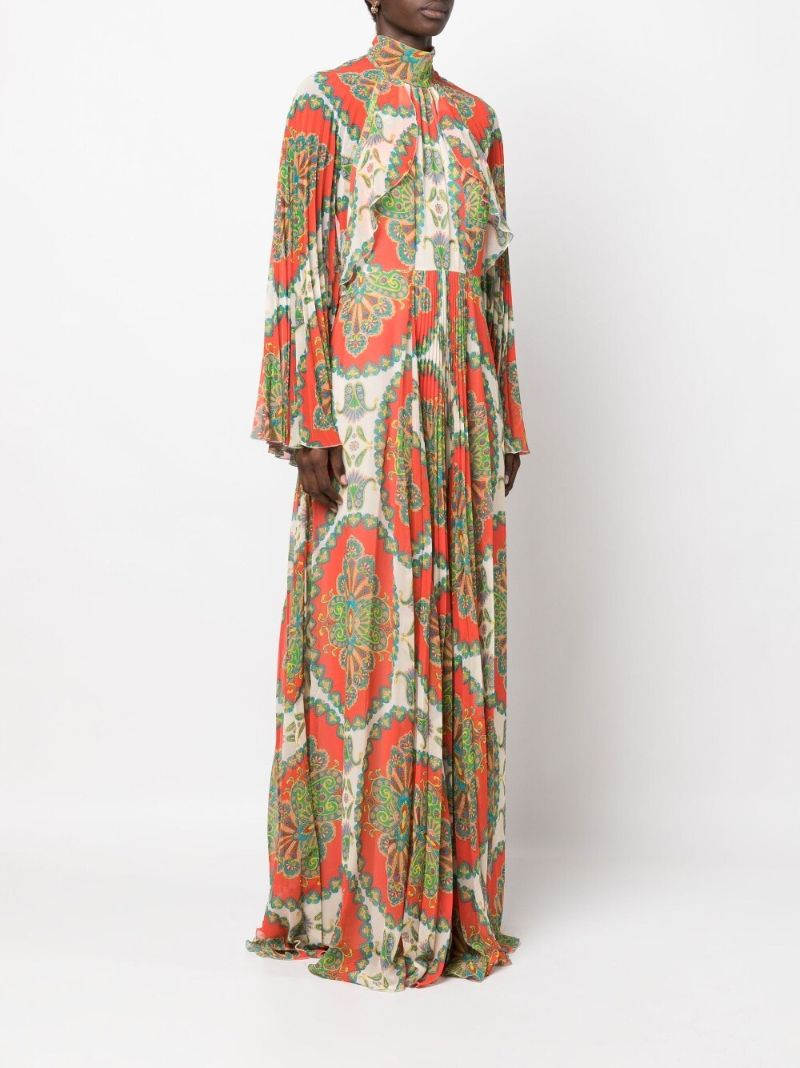 Neutral Skylark Paisley Print Gown