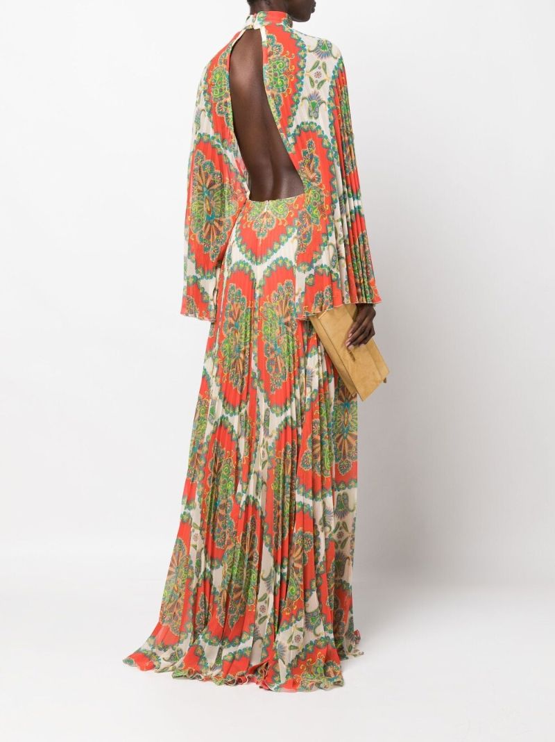 Neutral Skylark Paisley Print Gown