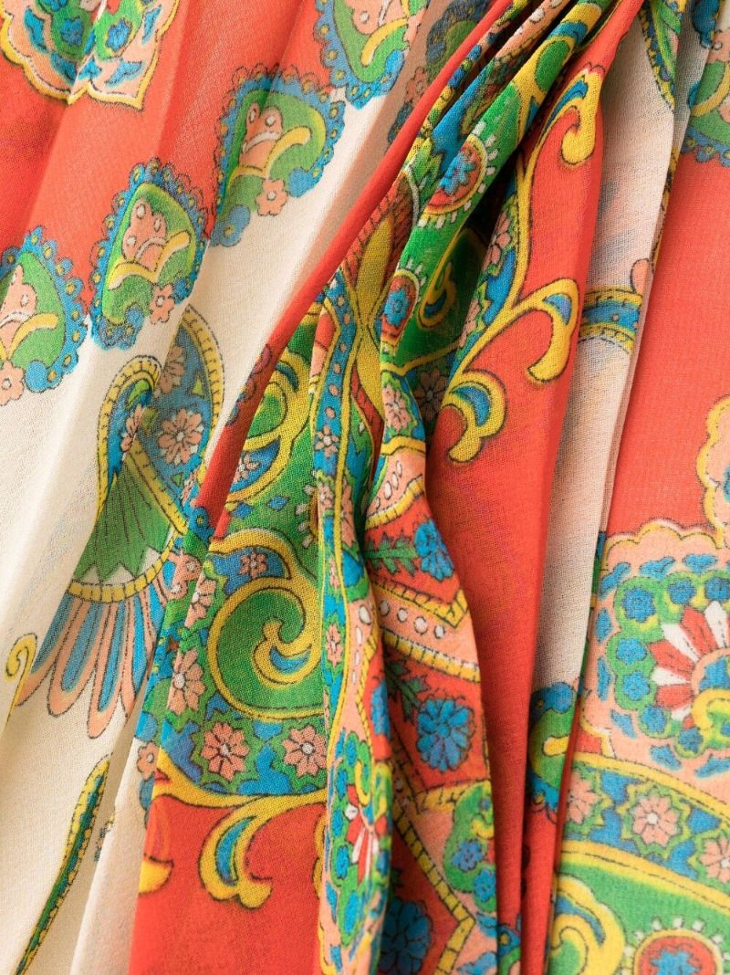 Neutral Skylark Paisley Print Gown