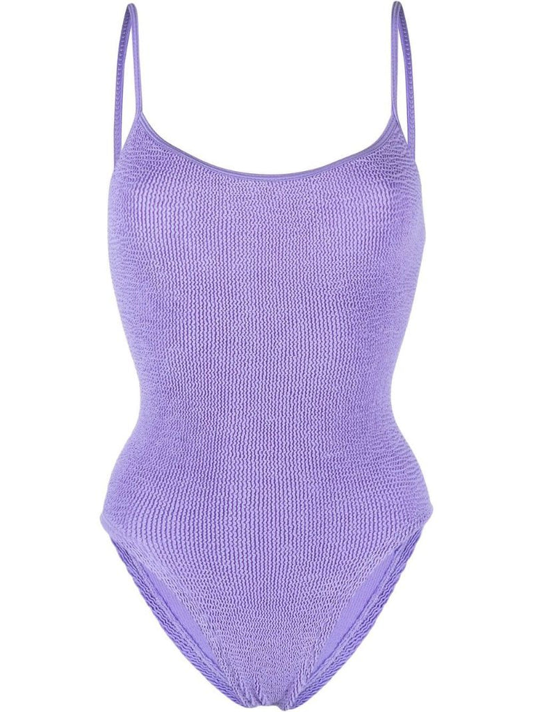 Purple Pamela Crinkle Swimsuit
