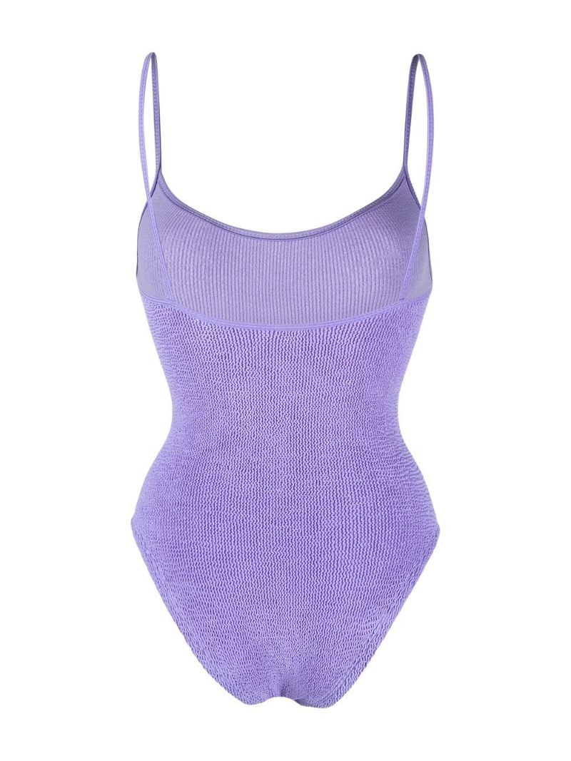 Purple Pamela Crinkle Swimsuit