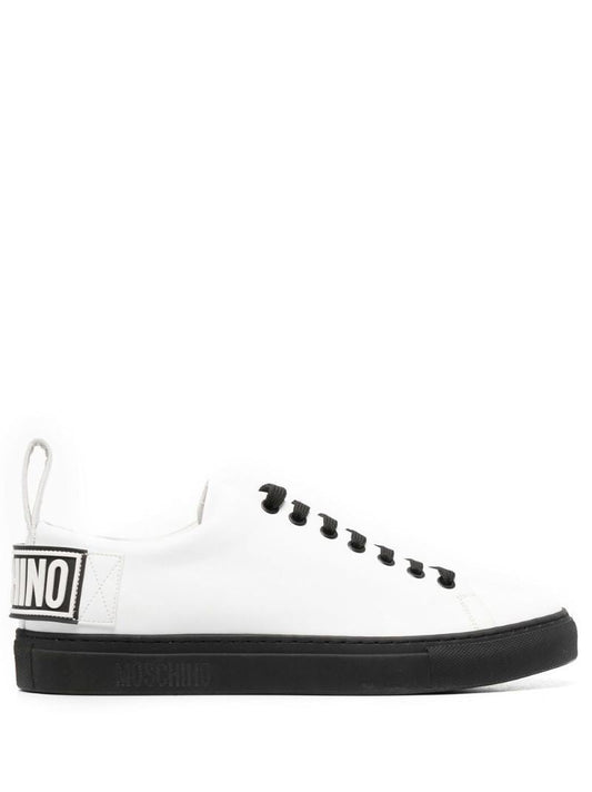 White Logo-patch Sneakers