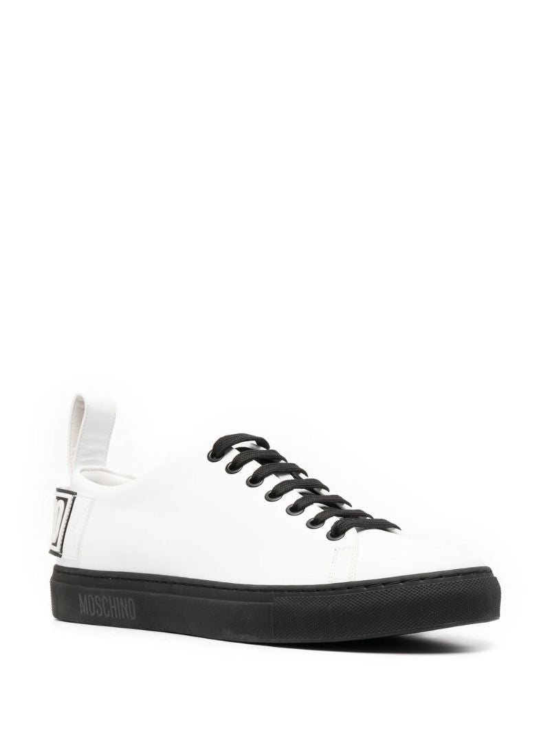 White Logo-patch Sneakers