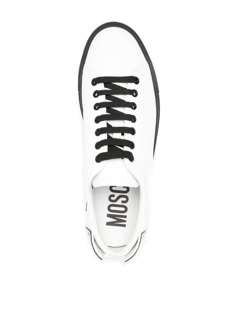 White Logo-patch Sneakers