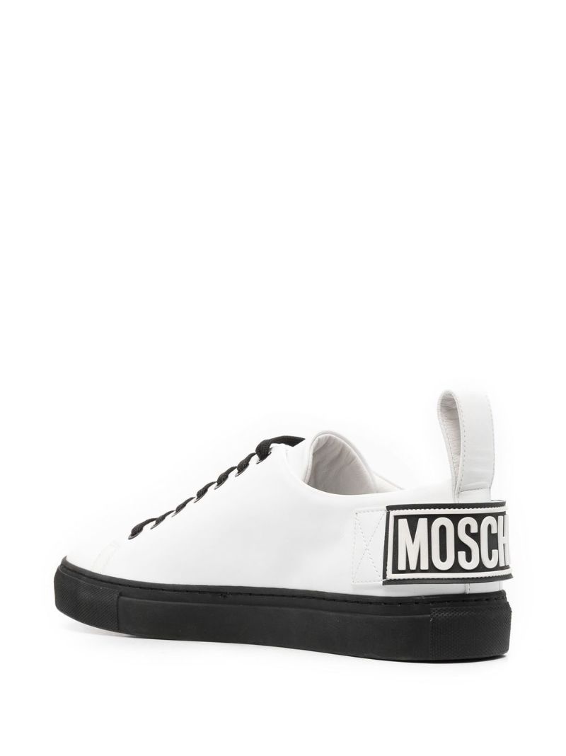 White Logo-patch Sneakers