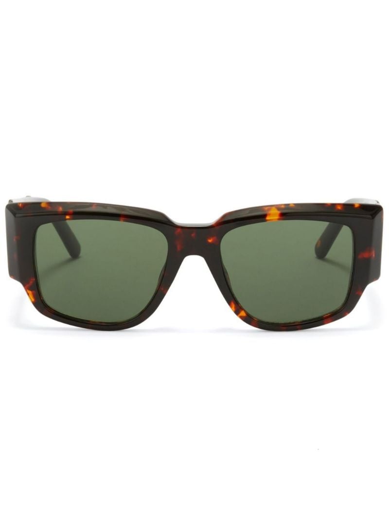 Green Peri Square Sunglasses