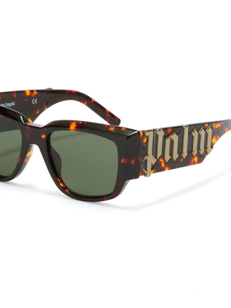 Green Peri Square Sunglasses