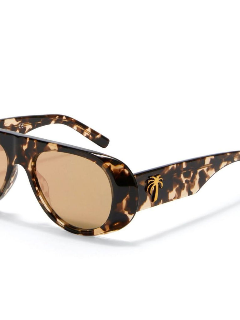 Brown Sierra Round Sunglasses