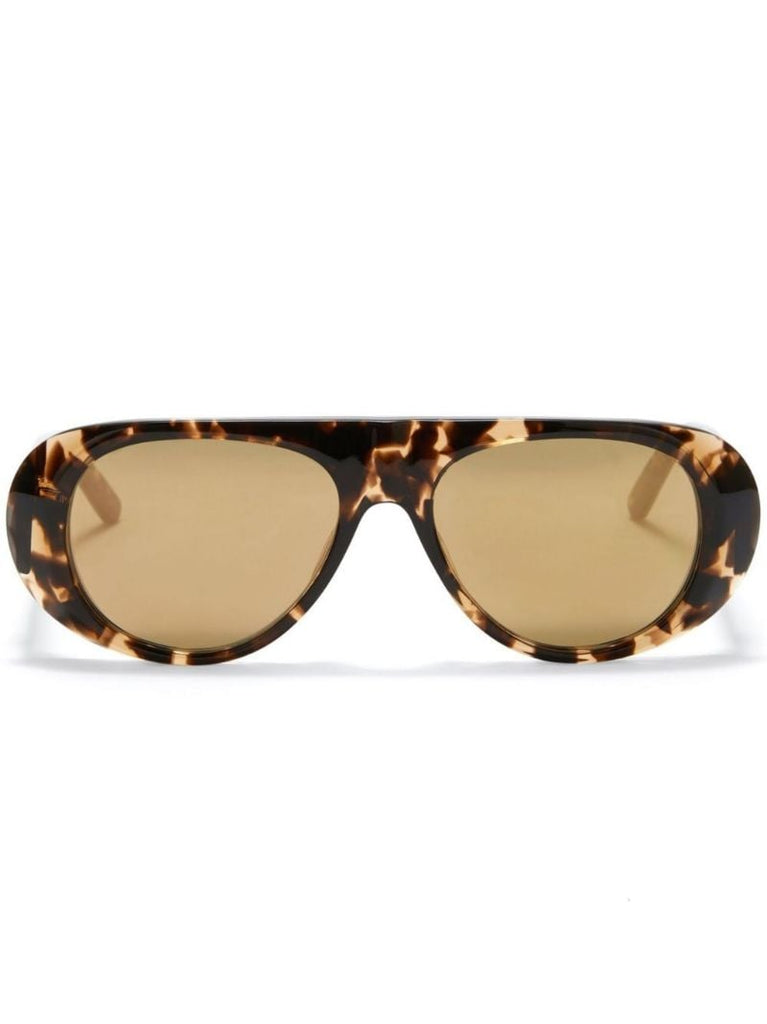 Brown Sierra Round Sunglasses