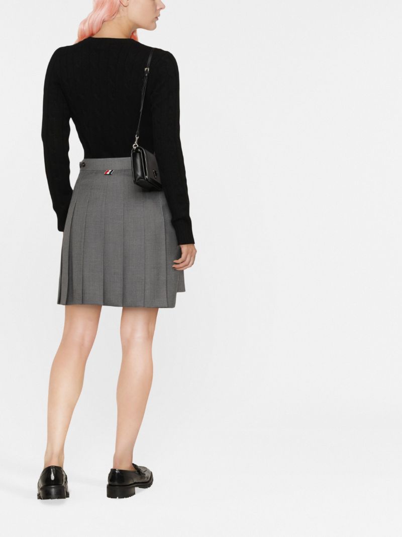Black Julianna Cashmere Cable Knit Sweater