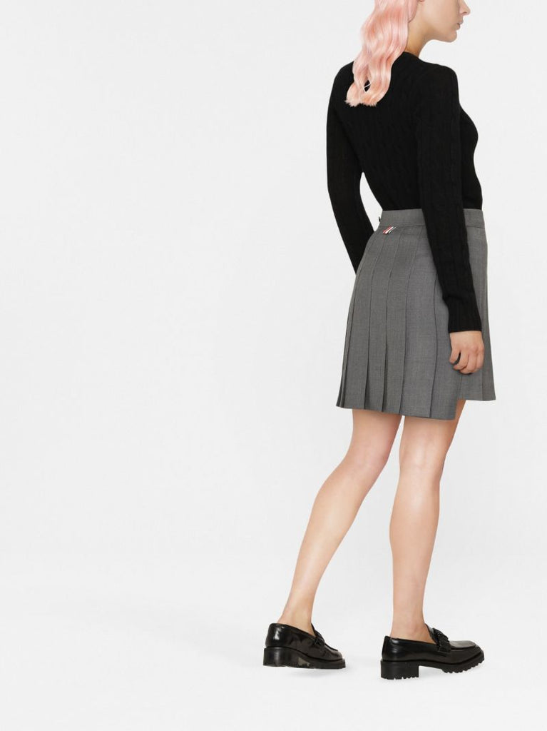 Black Julianna Cashmere Cable Knit Sweater
