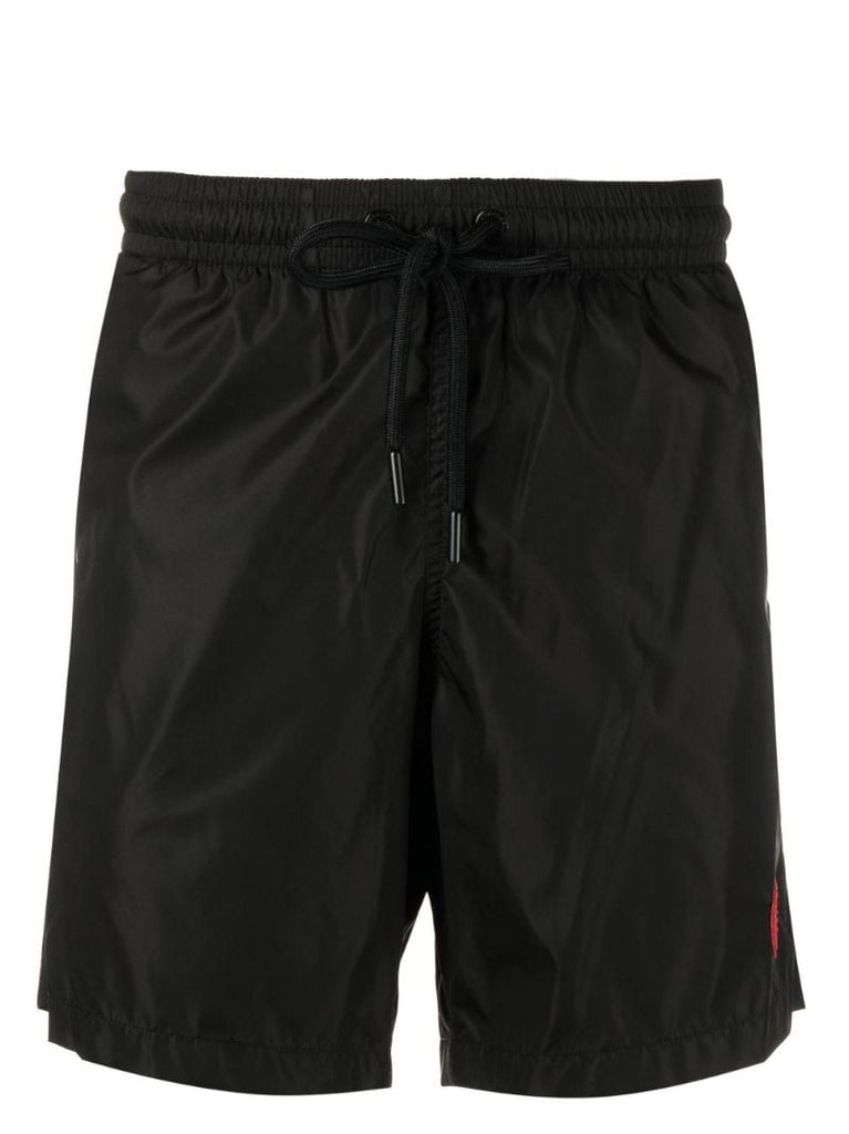 X Marvel Black Spider-man Patch Swim Shorts