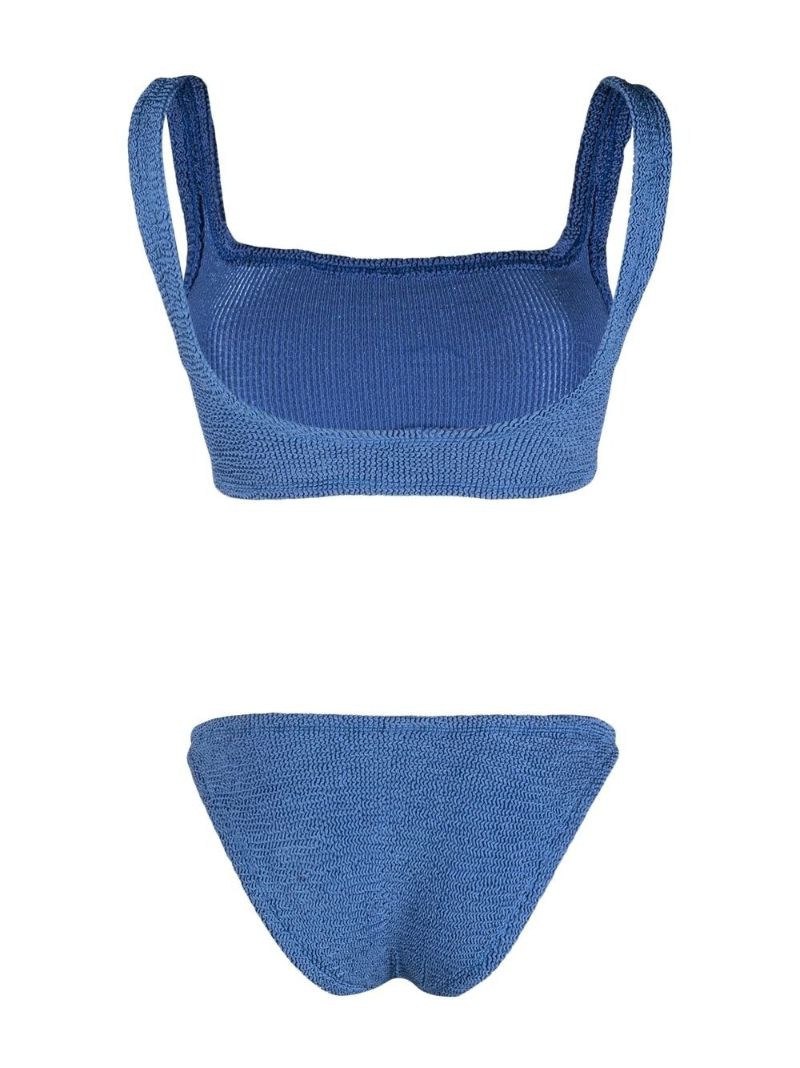 Blue Xandra Seersucker Bikini Set