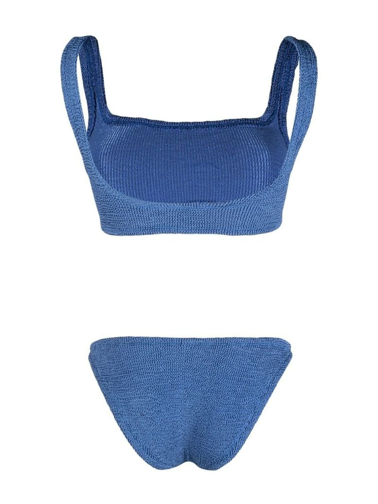 Blue Xandra Seersucker Bikini Set