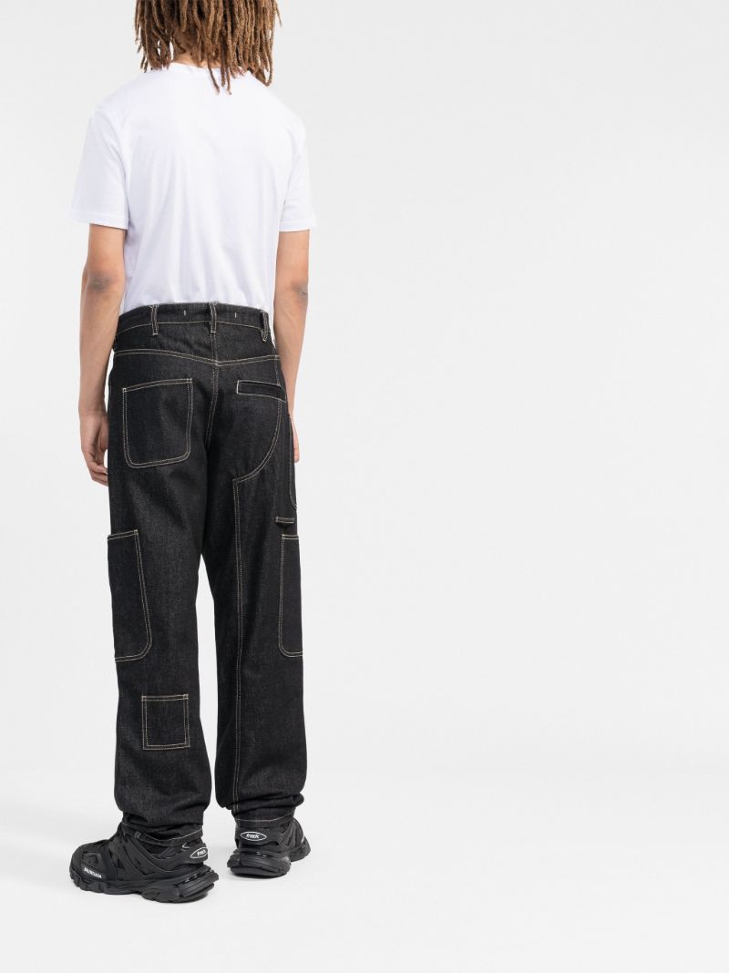 White Logo Print Cotton T-shirt