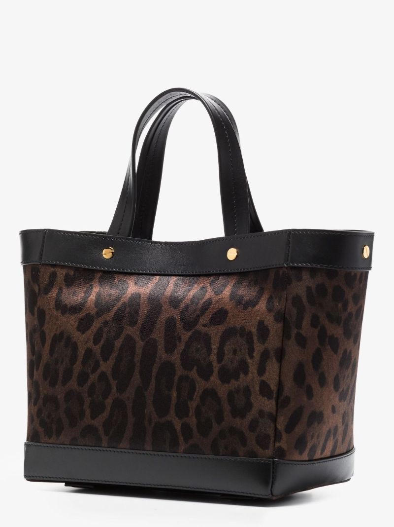 Brown Animalier Mini Tote Bag