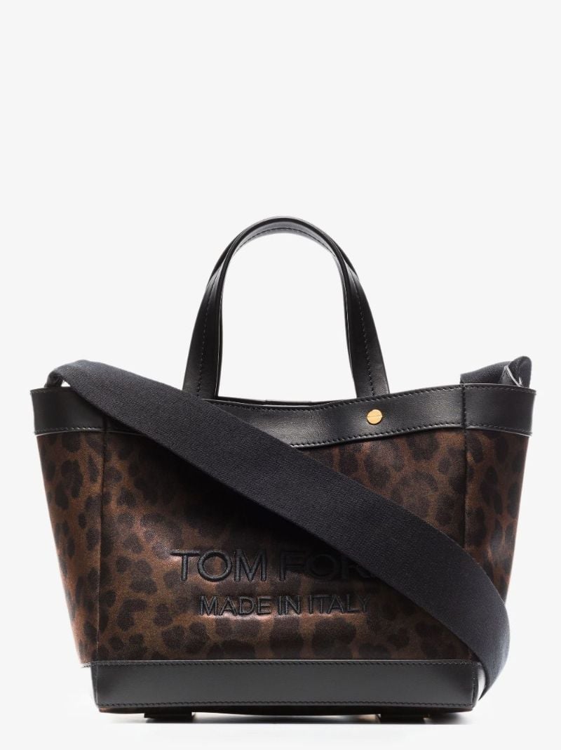 Brown Animalier Mini Tote Bag
