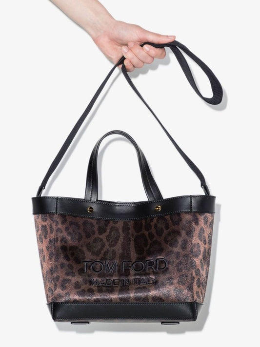 Brown Animalier Mini Tote Bag