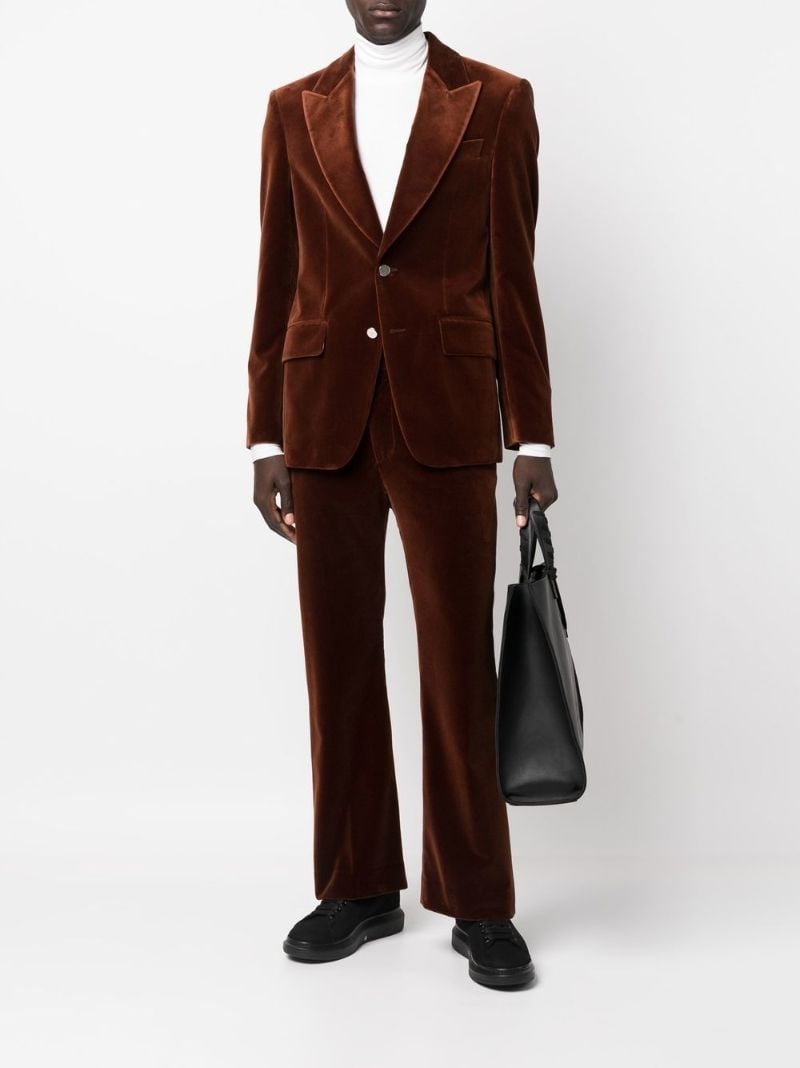 Brown Velvet Suit Trousers