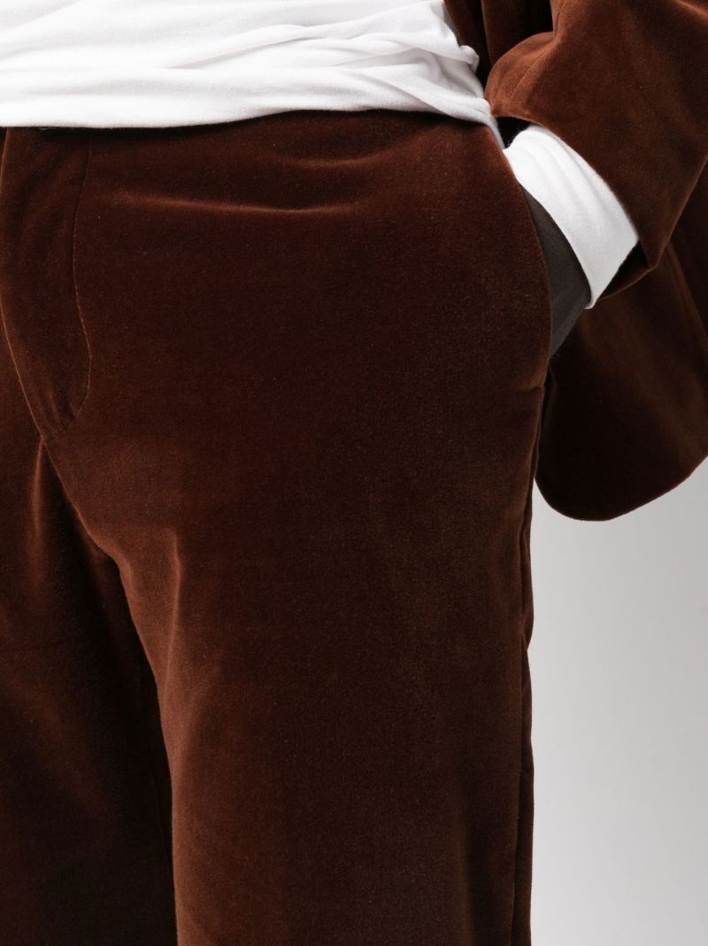 Brown Velvet Suit Trousers