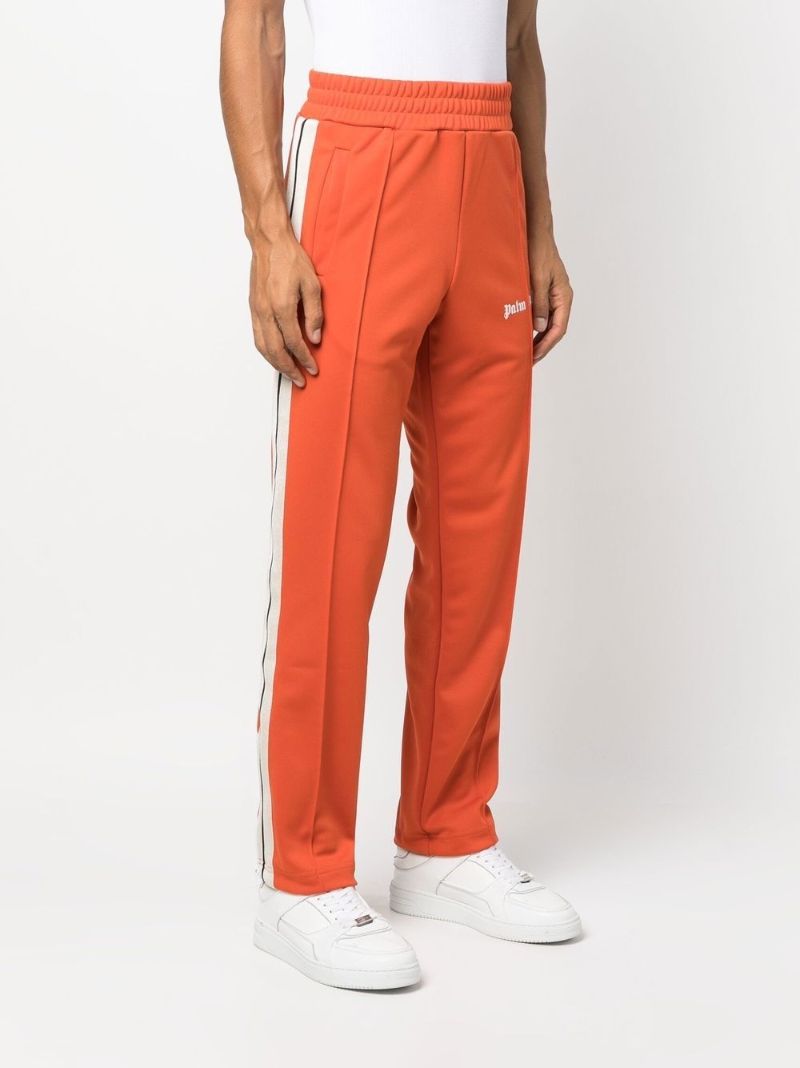 Red Logo Print Track Pants