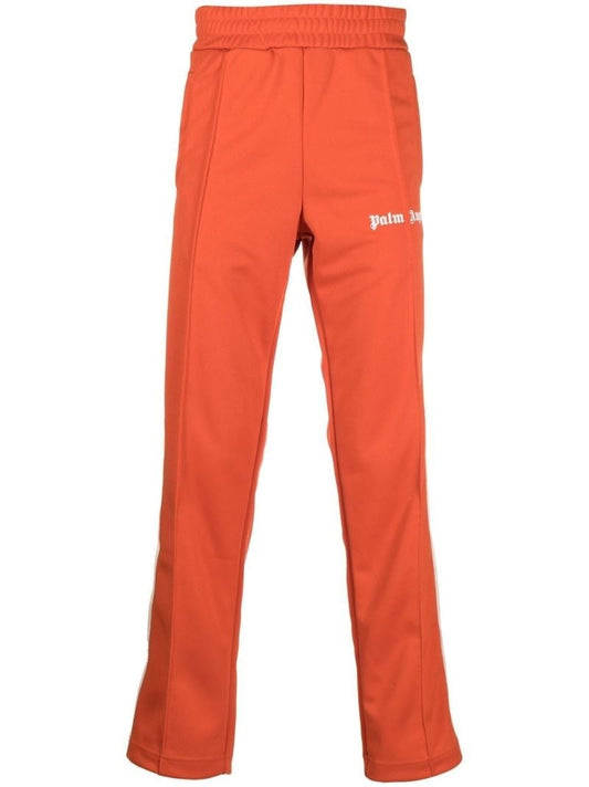 Red Logo Print Track Pants