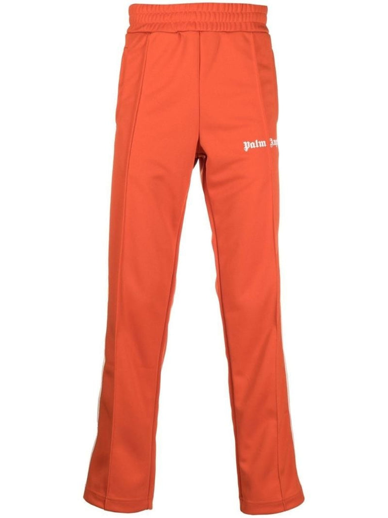 Red Logo Print Track Pants