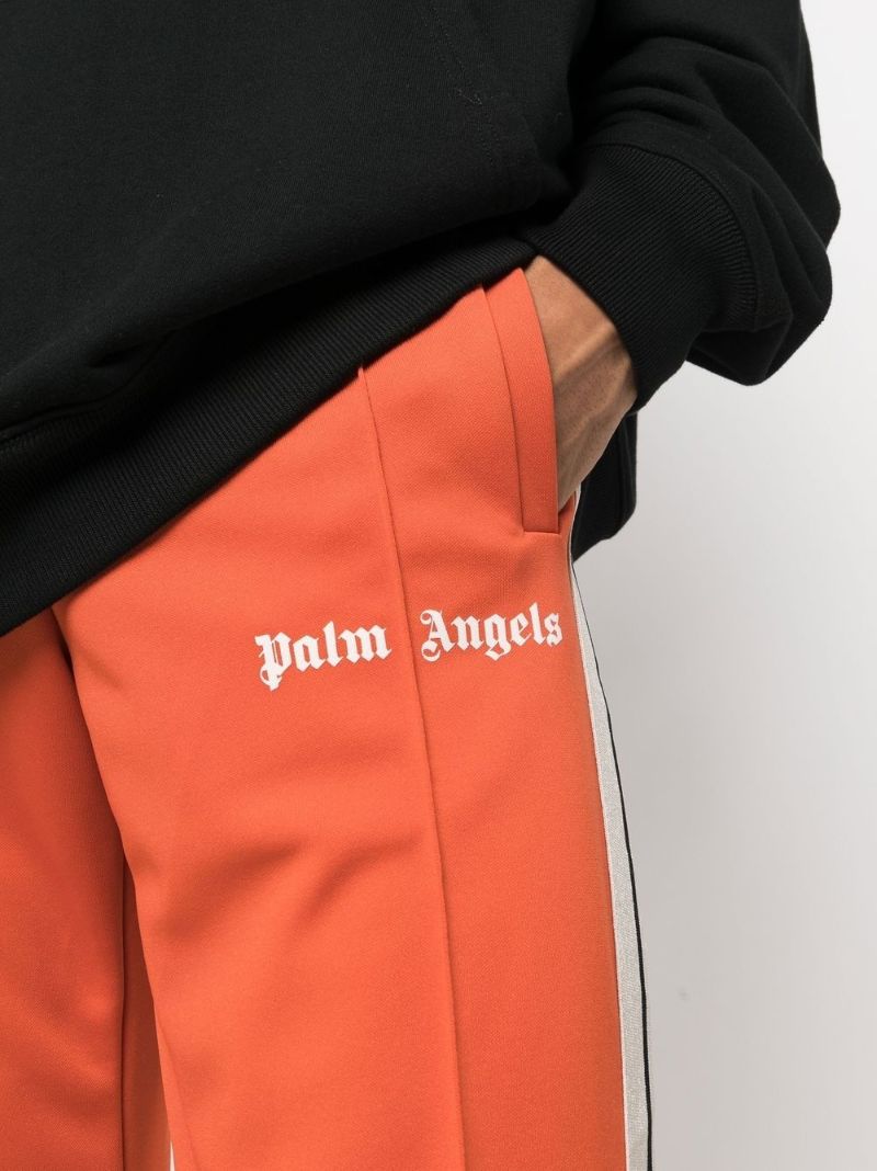 Red Logo Print Track Pants