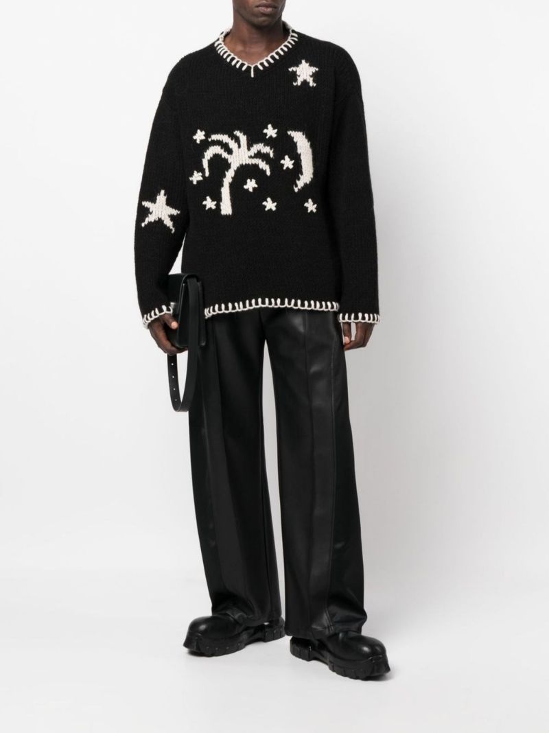 Black Nightsky Intarsia Sweater