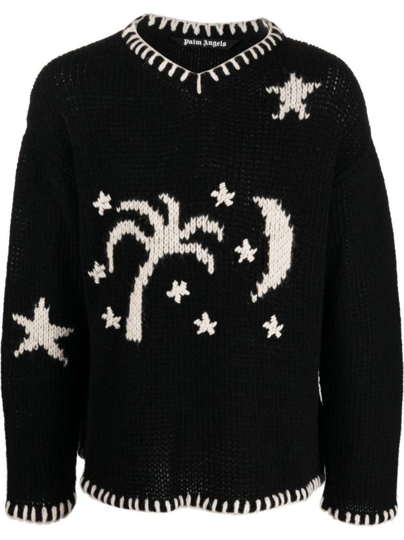 Black Nightsky Intarsia Sweater