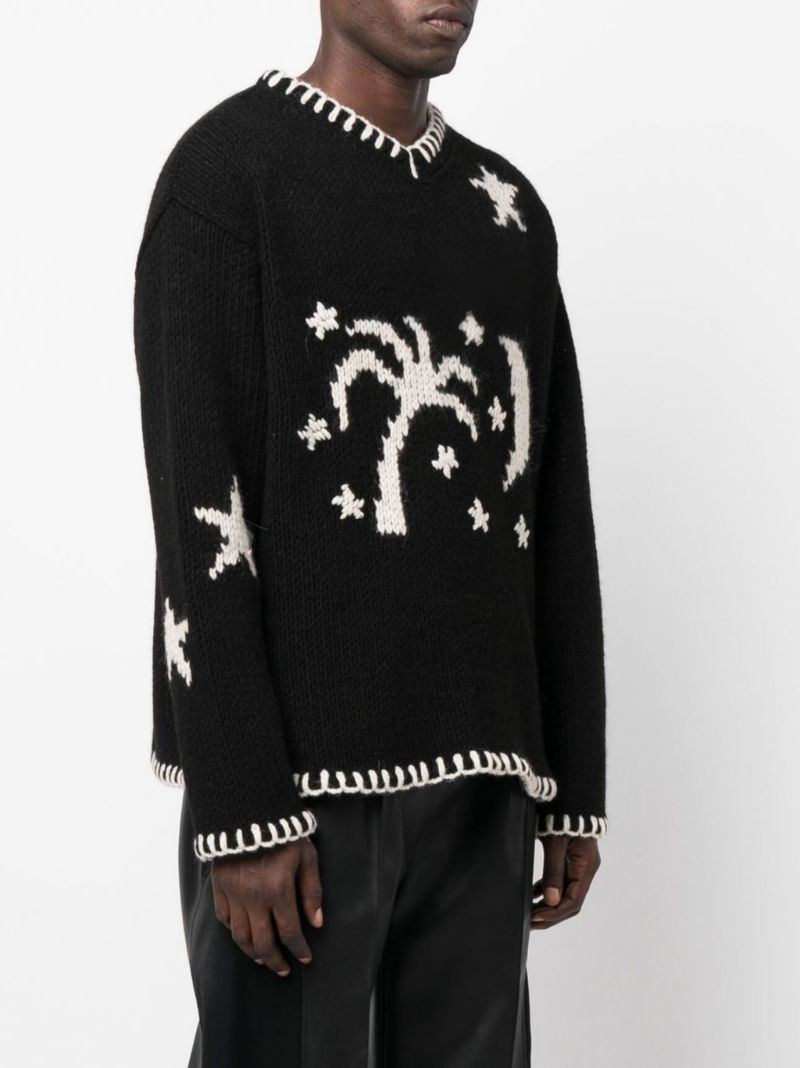 Black Nightsky Intarsia Sweater