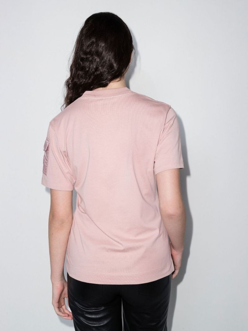Pink Logo Cotton T-shirt