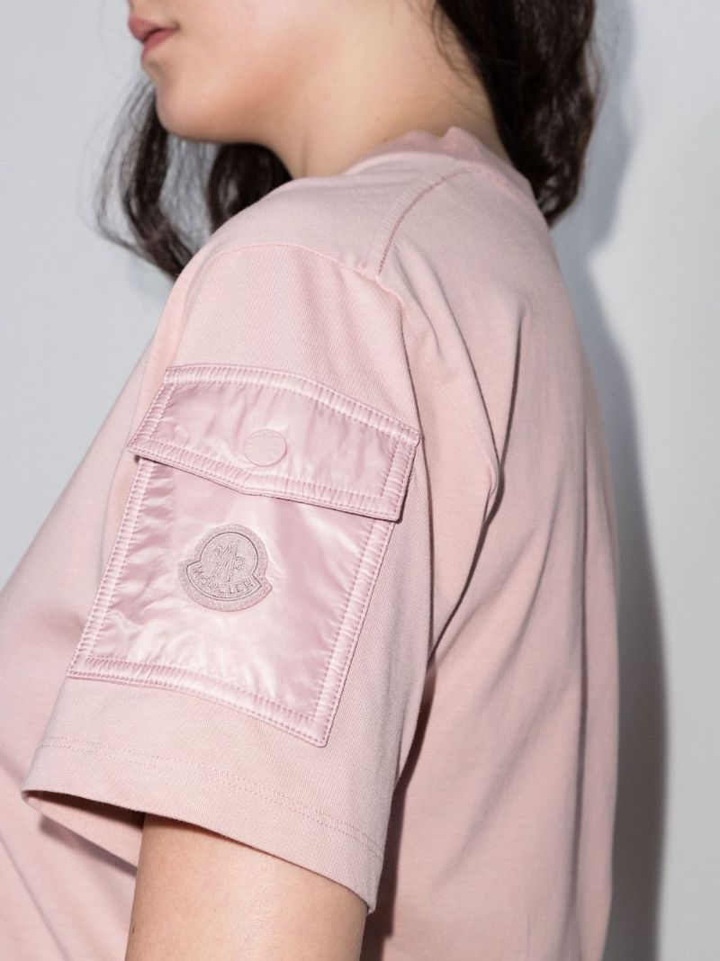Pink Logo Cotton T-shirt