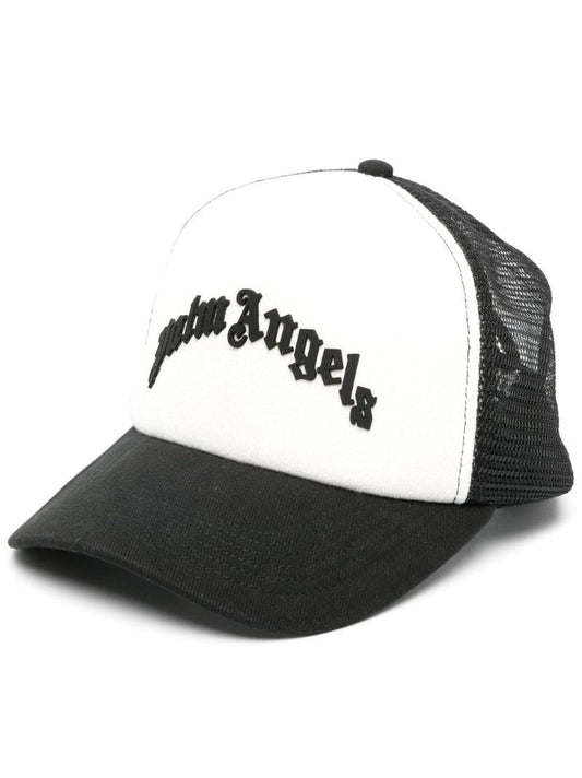 White Logo Mesh Baseball Cap