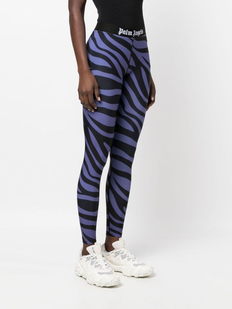 Purple Zebra Print Leggings