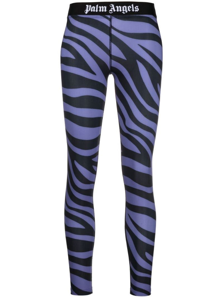 Purple Zebra Print Leggings