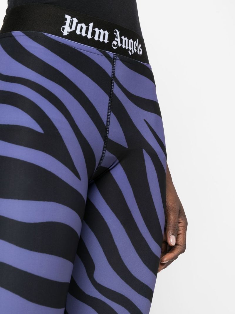Purple Zebra Print Leggings