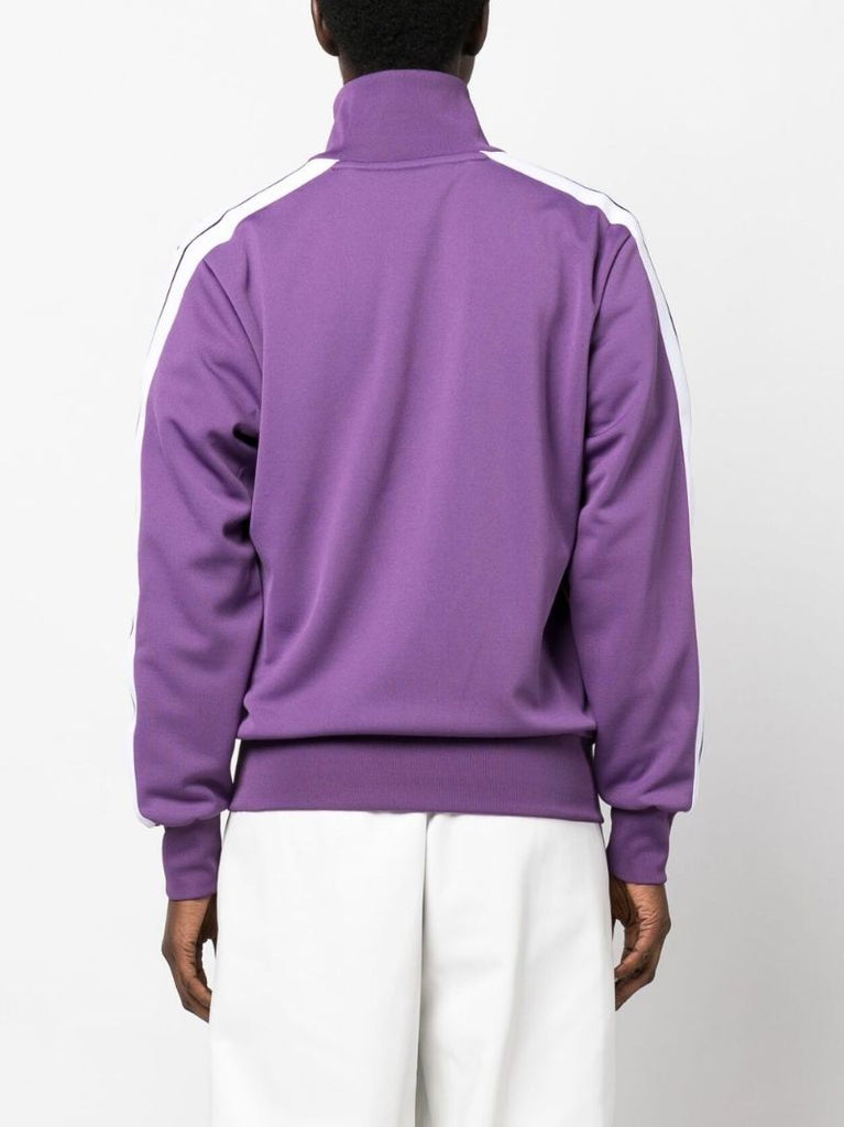 Purple Logo Print Track Jacket