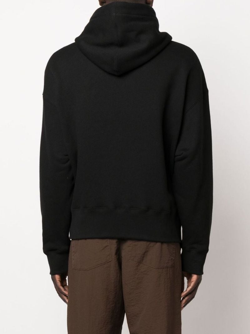 Black Teddy Bear Crystal Embellished Hoodie